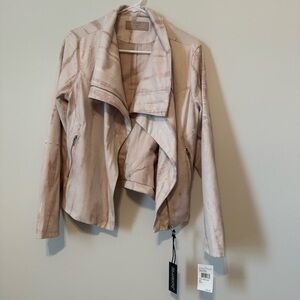 NWT Blank NYC 70s Bohemian Hippie Style Soft Suede Blush Pink Women’s Jacket